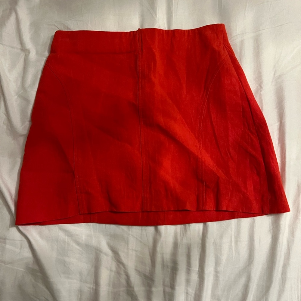 Red Zara mini skirt